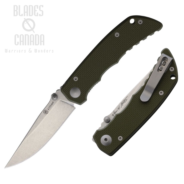 Spartan Blades Talos Lightweight Folding Knife, CTS-XHP, G10 Green